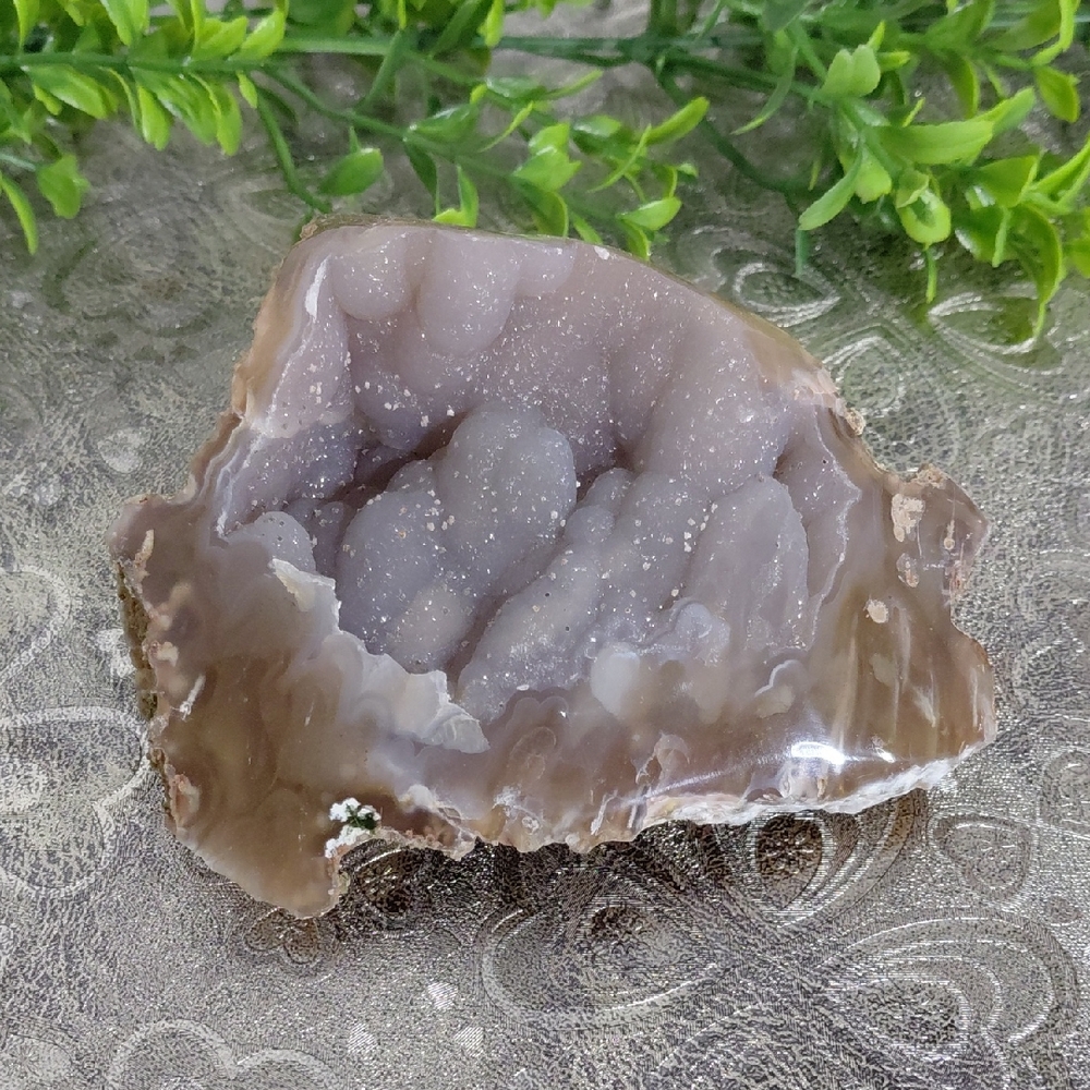 Elegant Agate Geode Home Accent
